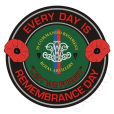 29 Commando Royal Artillery Remembrance Day Sticker